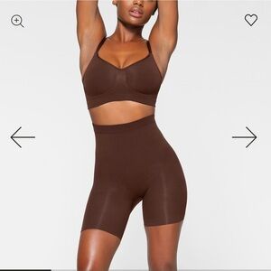 SKIMS Chocolate Shapewear shorts
